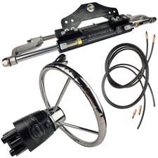 Kit idraulico fuoribordo barca 5 razze inox adatto Mariner a 300HP 468KG forza