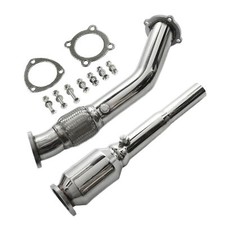 Downpipe acciaio inox 3" 76mm con 200 celle catalizzatore Audi Seat Skoda VW 1.8T 20V + GTI