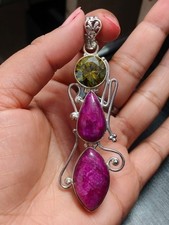 Ciondolo Pietra di Luna Rosa