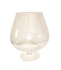 VASO grande a calice  in vetro