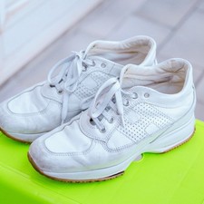 HOGAN Interactive Donna 37 White / Blanc / Blanco – Sneakers Eleganti Usate