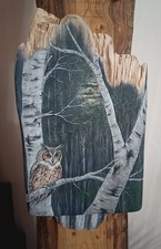 quadro Artigianale dipinto a mano In Acrilico (cm 30x18) Su Legno Riciclato 