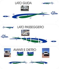 Adesivi per camper Mc louis glen 264 colori a scelta  in set completo come foto
