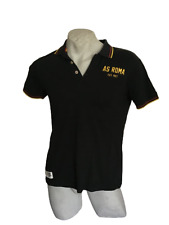 AS ROMA Polo da uomo calcio Maglia Cotone T-shirt Merchandise Ultras jersey tg M