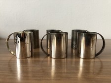 Set Di 6 Piccole Brocche Vintage Boccali Anni 70 Tazze In Metallo