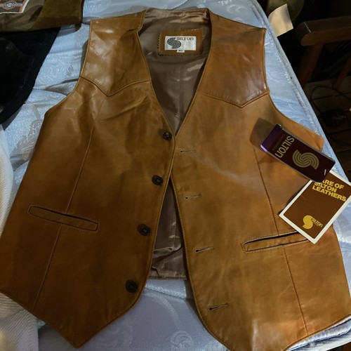 Silton giacca pelle vintage