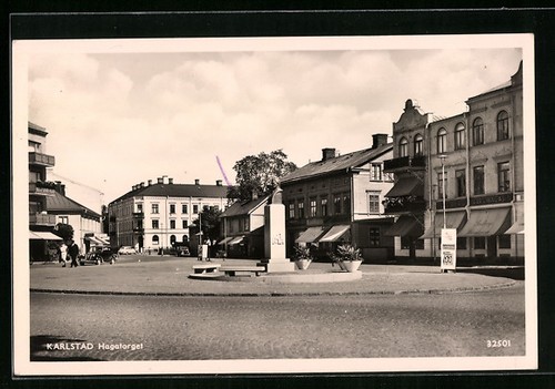 Cartolina karlstad hagatorget - karlstad,,