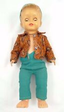 BAMBOLA MASCHIO BAMBOLOTTO VINILE E PLASTICA ANNI '50 1950 1960 H 30 CM