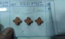 100 MATTONI CROCE 15x15mm  terracotta presepe 4bus crib shepherd gia art 12
