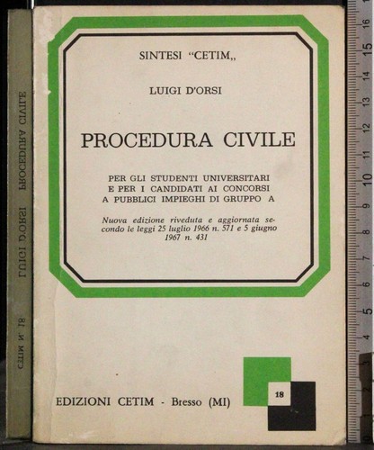 Procedura civile luigi - procedura, civile.