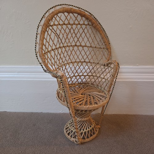 Vintage wicker rattan - , mini