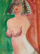 BRUNO CASSINARI - Ritratto  - Litografia   50x70 cm. - 1989 - es. XLVI/L