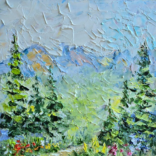 Montagne bosco paesaggio