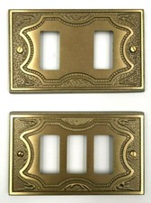 Placca ottone bronzato per Serie Bticino Magic Coprinterruttore 2 e 3 posti