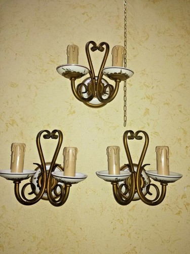 Tre antichi applique bronzo - tre, in