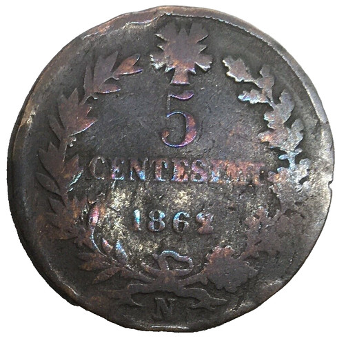 Centesimi italie 1862 - centesimi,, italie,