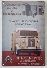 Targa in latta Citroen HY 80