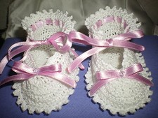 NEWBORN CROCHET COTTON SHOES -