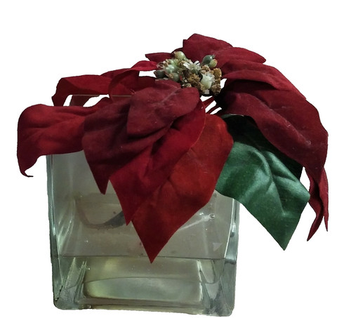 Poinsettia rossa artificiale