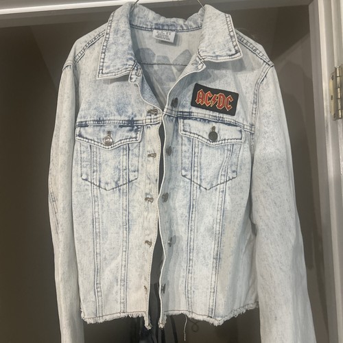 Giacca jeans crop acdc - giacca,
