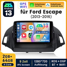 Autoradio Android13 per Ford Kuga 2012-2018 NAVI Bluetooth autoradio GPS RDS 9"