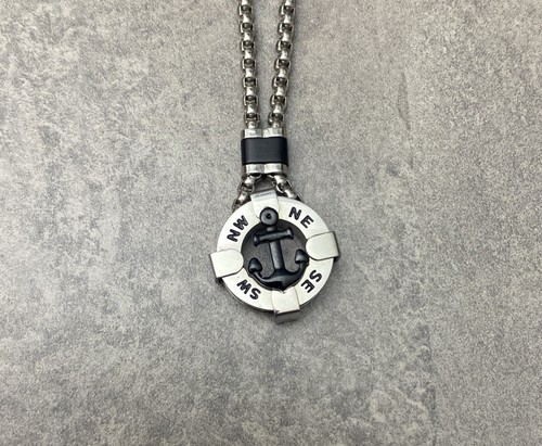 Collana con ciondolo acciaio - collana,