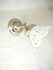 White Perforated Ceramic Brass