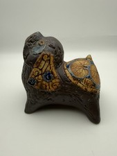 Statuina cane ceramica Tenmoku