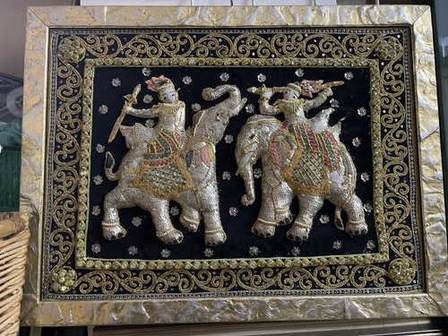 Quadro arazzo birmano kalaga - arazzo,