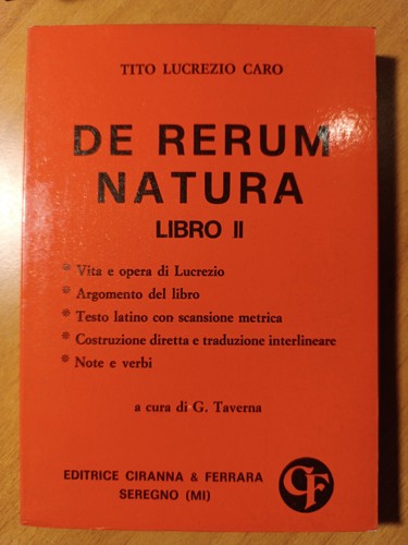 Tito lucrezio caro - -, de