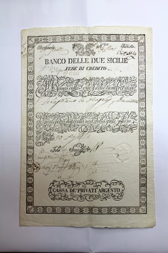 Banco delle due sicilie - sicilie, fede