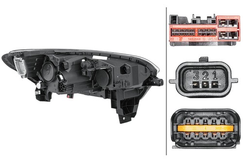Faro led hella - led, sinistro