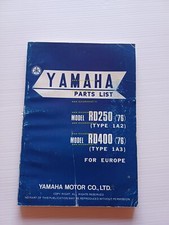 Yamaha RD 250 1A2 - RD 400 1A3 1976 catalogo ricambi originale
