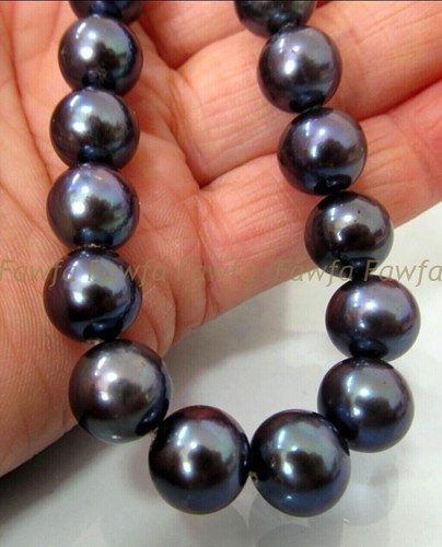 Collana perle nere naturali - nere,