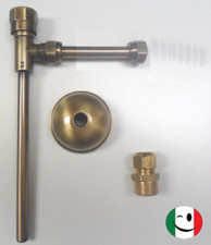 RUBINETTO PER CASSETTA OTTONE DA 1/2"x3/8"  BRONZATO - BRONZO