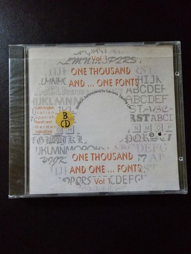 One thousand and fonts - one,