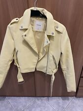 Giubbino Pelle Donna  Neroprimaverile biker giubotto S 38/40