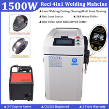 Reci 1500W Saldatrice Laser Portatile Pulitrice Taglio per Metallo Acciaio IN EU