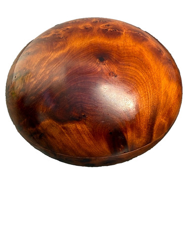 Hand turned burl wood vintage - hand,