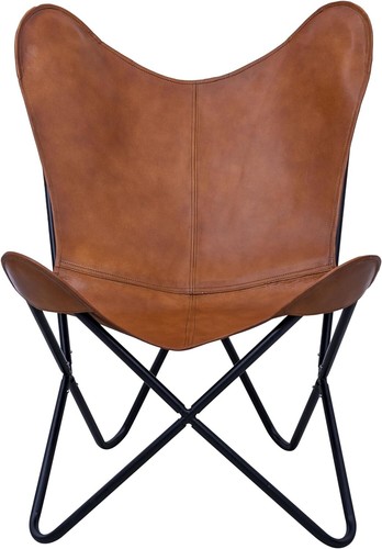 Sedia pelle farfalla - , vintage