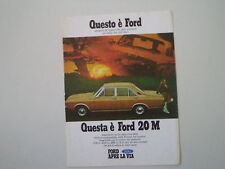 advertising Pubblicità 1970 FORD TAUNUS 20M 20 M