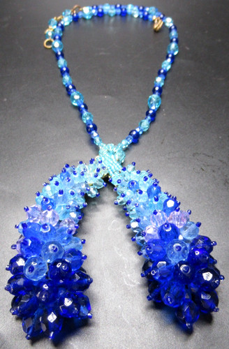 Collana con ciondolo - , perle