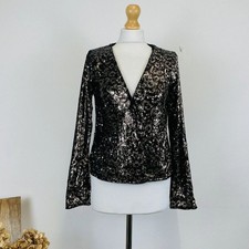 Top Zara scintillante oro