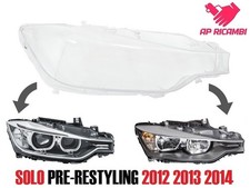 Vetro Lente Cover Faro Fanale Anteriore BMW Serie 3 F30 F31 2011-2014 DX DESTRO