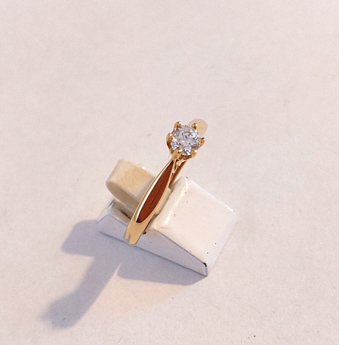 Anello donna solitario oro - donna,
