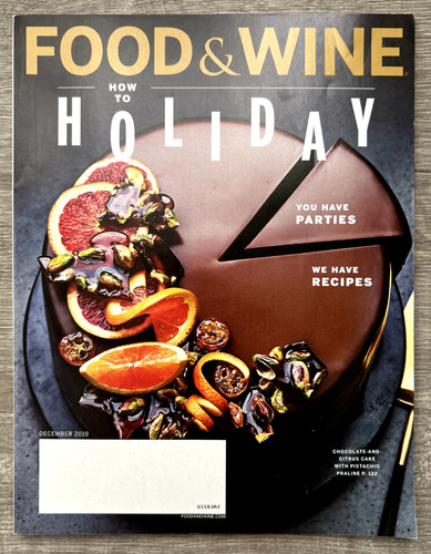 Food wine magazine december - wine,