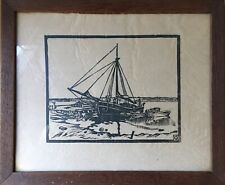 Intaglio IN Legno Barca Pesca