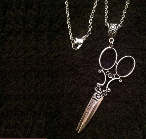Collana ciondolo forbici - collana,