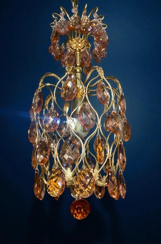 Antico lampadario cristallo - antico, in