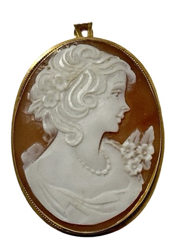 Ciondolo spilla cammeo - in, oro